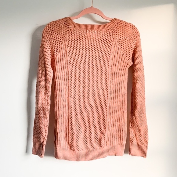 Hippie Rose Sweater Boho Open Knit Dusty Rose - Picture 5 of 9